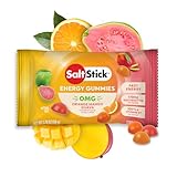 SaltStick Energy Gummies with Electrolytes, Orange Mango Guava Flavor, Easy to Chew Electrolyte Gummy, Energy Chews That Taste Great. 10 Packs, 80 Gummies