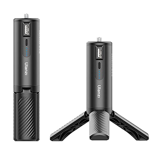 ULANZI Tripé de alça de bateria, BG-4 5000mAh Punho de banco de energia para Vlog de câmera, Carrega