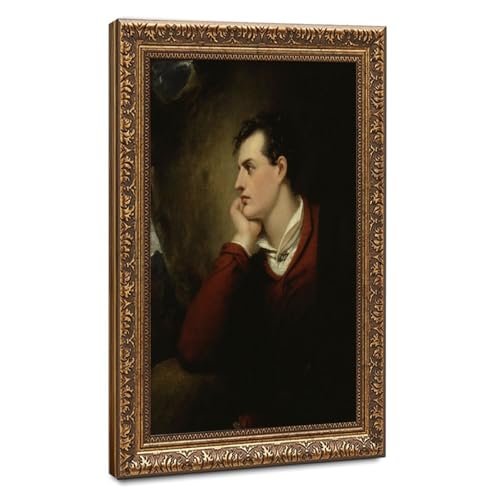 Toile Lord Byron portrait 30,5 x 45,7 cm pour habiller un mur de bureau