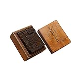 Chaque tampon en bois est petit (0,9 x 1,3 cm). De forme rectangulaire, il est confortable à tenir et facile à utiliser