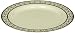 Decor Cream with Gold Rim 7" Heavyweight Plastic Dessert Salad Plates 10 Count