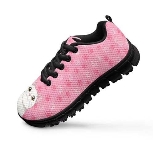 Kids Girls Sports Running Shoes Animal Print Sneakers Casual Travel Walking Shoes Non Slip Breathable Mesh Tennis Shoes US 11-53