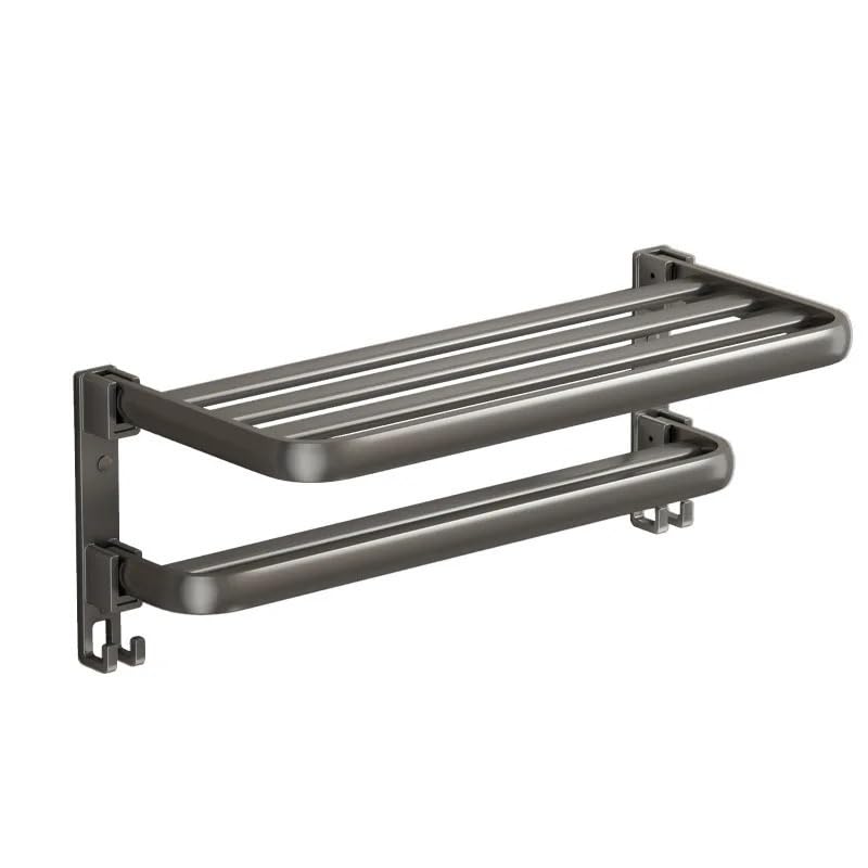 Porte-serviettes de salle de bain en aluminium d'espace au design épuré durable