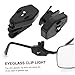 Uonlytech 2Pcs LED Eyeglass Clip Lights Plastic Book Clip Lamp for Reading Night Fishing and Hobbies Lightweight and Portable Lighting Tools