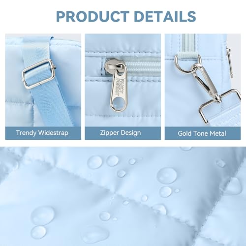 KALIDI FANCY FOREST Crossbody Bags for Women Crossbody Purse with Strap Lightweight Puffer quilted Shoulder Bag for Travel4