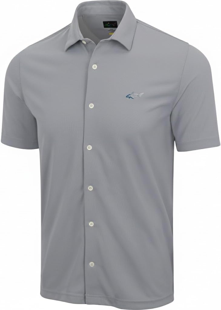 Greg Norman Full Button Pique Polo