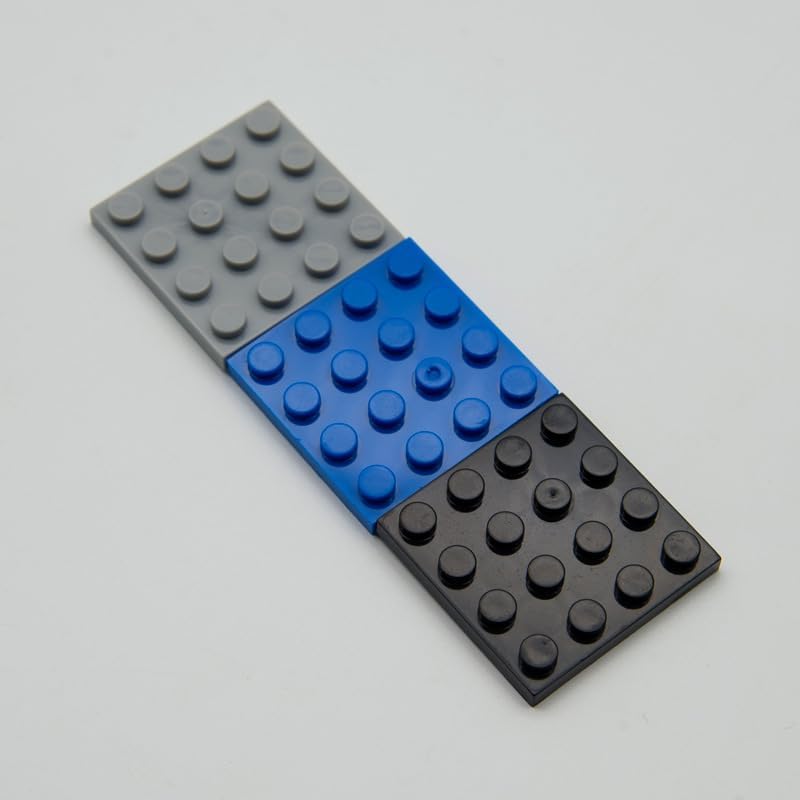 Miniatura 2 de Placas azules clásicas a granel, placa azul 4x4, placas de construcción planas de 50 piezas, compatibles con piezas y piezas de Lego 4x4 placas