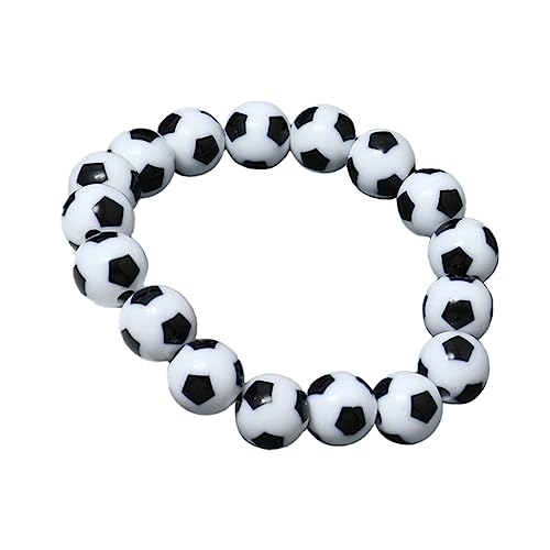 Holibanna Soccer Beads Bracelet for Men Stylish Football Fan Accessory Unique for Friends and Boyfriends for Casual Wear Durable and Eye Catching Design