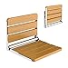 Siege de Douche Mural Rabattable,Tabouret de Douche Pliable Mural,Chaise De Douche Antidérapante pour Handicapé Personnes âgées 200kg-Bois