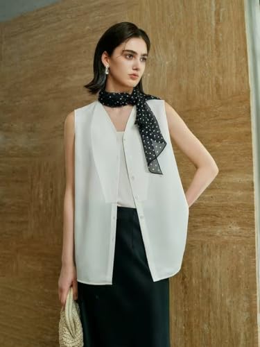 100% Mulberry Silk Long Scarf for Hair Beach Head Wraps for Women Handbag accessories Necktie4