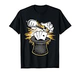 Magician Hat Wand Cards Graphic Magic Show Performer T-Shirt T-Shirt