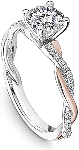 Clearance Deals Rings,Silver Ring Womens Diamond Engagement Wedding Band Rings Jewelry Gift for Moms (Multicolor, 9)