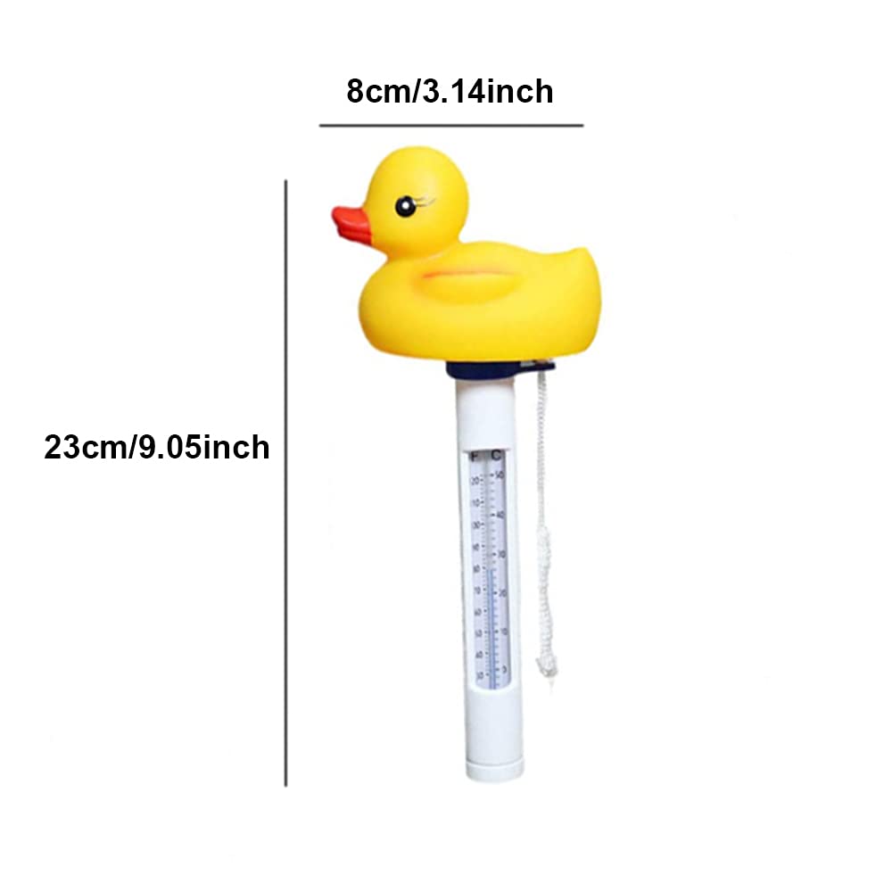 Termometro galleggiante per piscina, ampio display con stringa, facile da leggere, resistente agli urti con stringa per piscine all'aperto e al coperto e spa, 3 pezzi
