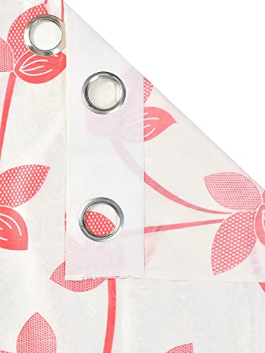 Image of Window Heavy Quality Print Curtains 5 Feet Long | High Tenacity Yarn Polyester Curtains | Premium Screens for Home Office | Prada for Living Room Bedroom | (Pink, 1pc)