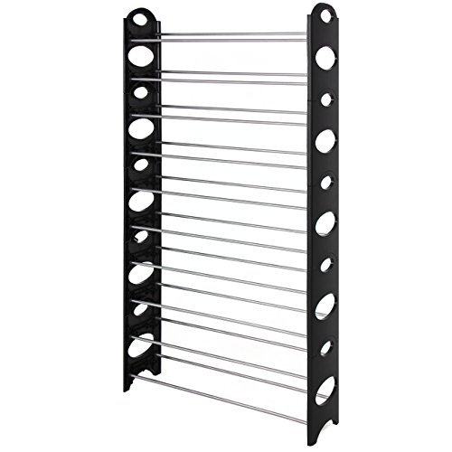 Best Choice Products 50 Pair Free Standing 10 Tier Shoe Tower Rack Organizer Space Saving Shoe Rack