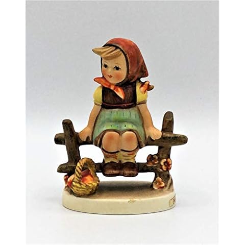 Hummel Just Resting Figurine with Basket Cover