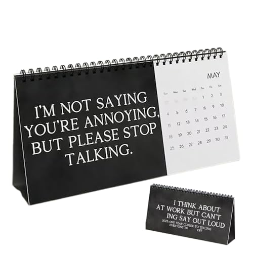 Funny Desk Calendar 2025 - Demotivational Desk Calendar 2025 | Funny 2025 Demotivational Sarcastic Desktop Calendar | 2025 Humor Desk Calendar for Home Offices Desktop