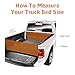 Amazon Basics Soft Roll Up 5.8 feet Truck Bed Tonneau Cover for 2014-2019 Chevy Silverado, GMC Sierra 1500, Fleetside