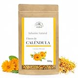 Infusión Natural de Caléndula 100 g – Flores Enteras y Secas – Té a Granel para Bienestar y Cuidado Interior – La Tetera de la Abuela