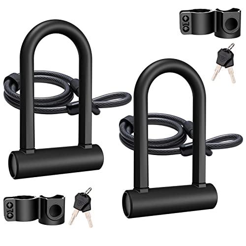 Bike U Lock with 16mm shackle and 4-6ft cable