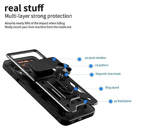 Coque Samsung Galaxy Z Flip 4 antichoc avec support pour objectif camera - 6