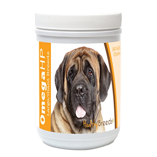 Image of Healthy Breeds Mastiff Omega HP Fatty Acid Skin and Coat Support Soft Chews 90 Count