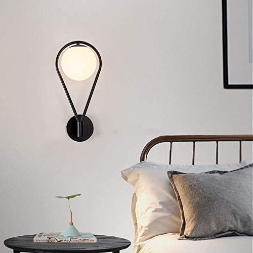 Lámpara de pared de bola de vidrio para iluminar pasillos oscuros con LED 3