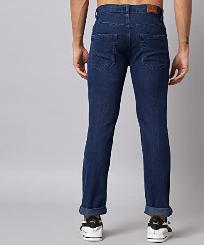 Image of STUDIO NEXX Men's Regular Fit Jeans|Stretchable Mid Rise Denim |Contrast Detailed Stitch
