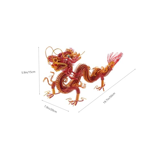 Statue de dragon Cabilock, objet de collection aux finitions soignées pour intérieur chic