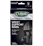CURAD Performance Series Wrist Support, Reversible Rigid Brace for Mild Sprains, Strains, Joint Injuries, and Carpal Tunnel Pain Management, 2 Adjustable Straps, Universal Fit for Right or Left, 1 EA