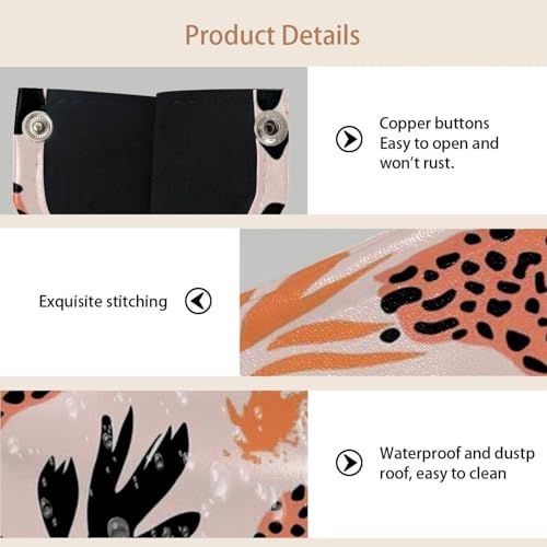 Distributeur de serviettes léopard rose à pois : le lot de 2 housses déco et pratiques
