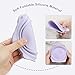 Makeup Brush Cleaner, Etercycle Foldable Silicone Brush Cleaner Bowl Srubber, Portable Washing Tools for Makeup Brush,Powder Puff,Sponge (Purple)