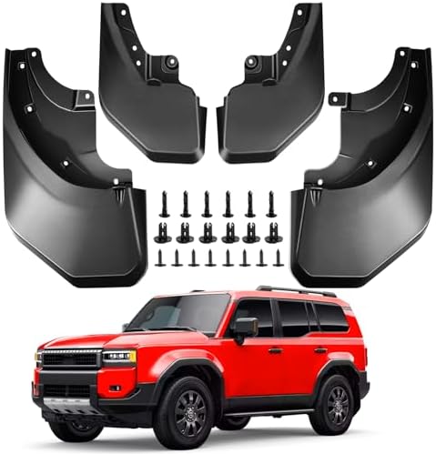 Mud Flaps for Toyota Land Cruiser Prado 2025 2024,Upgraded All-Weather Mud Guard Front R...