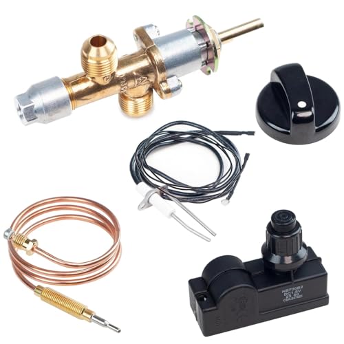 Drphiru Gas Fireplace Fire Pit Flame Failure Safety Control Valve Kit and Assembly Gas Burner Ignition System with Fire Pit Igniter,Push Button Ignition Kit Replacement Parts for Gas Grill - Thumbnail 5