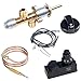 Drphiru Gas Fireplace Fire Pit Flame Failure Safety Control Valve Kit and Assembly Gas Burner Ignition System with Fire Pit Igniter,Push Button Ignition Kit Replacement Parts for Gas Grill