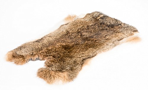 NaDeco Kaninchenfell Hasenfell braun grau Dekofell Naturfell