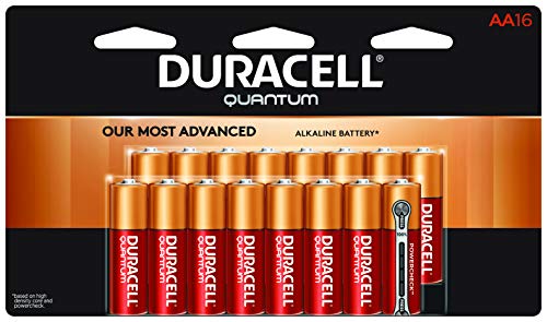 Duracell Quantum AA Alkaline Batteries - Long Lasting, All-Purpose Double A battery for Household and Business - 16 count