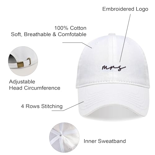Image of Mr and Mrs Hats for Honeymoon Essentials,Engagement Gifts for Couples,Wedding Gifts for Bride and Groom