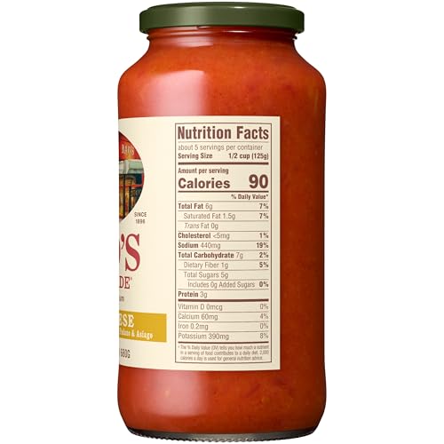 Image of Rao's Homemade Four Cheese Pasta Sauce, 24 oz, Tomato Sauce, All Purpose, Keto Friendly Pasta Sauce, Premium Quality Tomatoes from Italy
