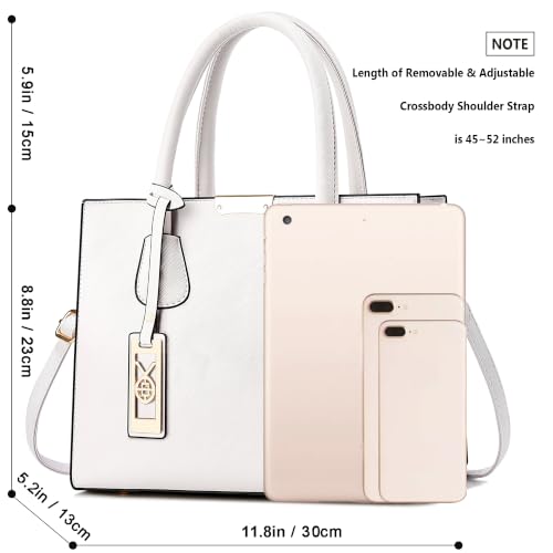 Bolso bandolera y tote de mujer en cuero sintético miniatura 7