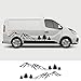 OceanAutos per Renault Trafic, Adesivi grafici per Montagne per Auto Camper Van Camper Corpo Entrambi i Lati Decor Adesivi per Auto con Pellicola in Vinile
