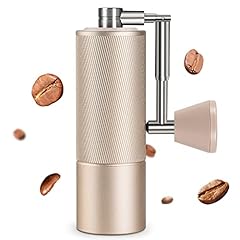 TIMEMORE Chestnut C2 FOLD Kaffeemühle Manuelle, Edelstahl Kaffeemühle mit kegelförmigem Mahlwerk, Handkaffeemühle mit klappbarem Griff, für Espresso bis French Press - Gold