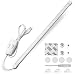 Qooltek Portable USB 60LED 7W Reading Strips Craft Light Eye-care LED Desk Reading Lamp with Cool and Warm White Color Light Great for Craft Table, Pianos, Reading, Work Tables,DJ's, Music Stands