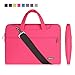 Produktbild Qishare 13.3-14-Zoll-Laptoptasche,multifunktionale Polyester-Laptoptasche, Verstellbarer Schultergurt und unterdrückter Griff, tragbarer Dokumentenordner(13,3-14 Zoll, Rosa)