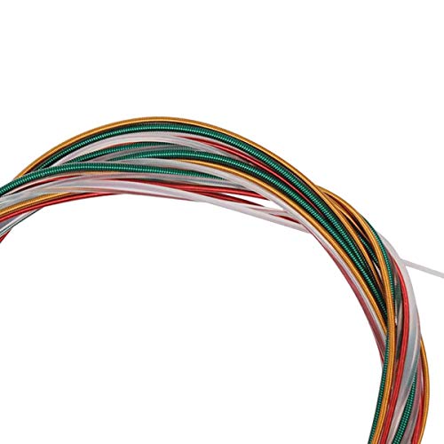 Colorful Classical Guitar Strings 3 Full Sets Clear Nylon For E-1St B-2Nd G-3Rd And Nylon Core Colorful Coated Copper Alloy Wound For D-4Th A-5Th E-6Th #TOP2