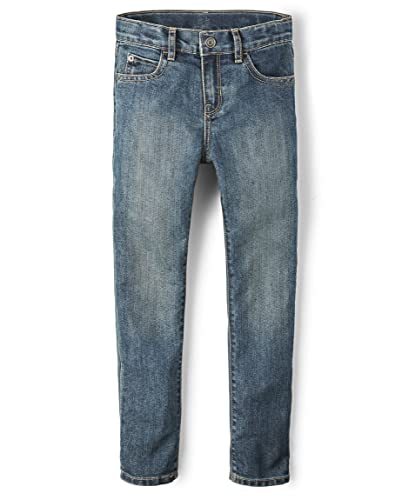 Image of The Children's Place Boys Pull On Slim Cargo Pants, New Navy, 6 Husky