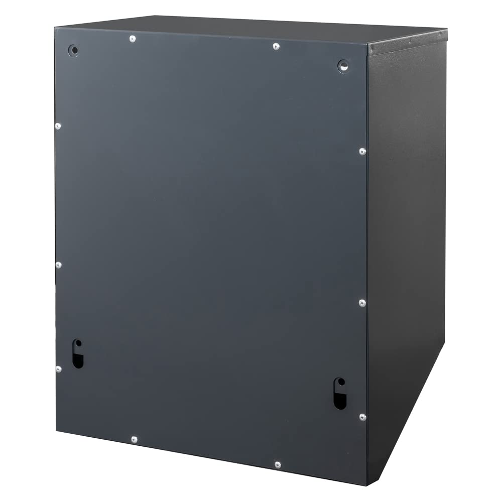 3 buzones de Correos para condominios GDS RAL 7016 20cm Profundidad | Buzones colectivos, para interiores, compatibles con formato A4, acero galvanizado, dos llaves incluidas, montaje en pared.