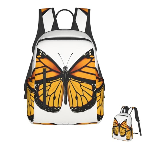 Monarch Butterfly Backpack for Women Men Laptop Backpack Casual Daypack Work Travel Computer Backpack