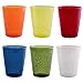 Memento synth Set 6 bicchieri acqua in plastica resistente agli urti 330 cc - Energia