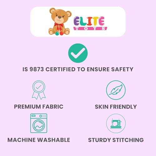 Image of 30 CM Soft Teddy Bear Plush Toy with Flower | Cute Stuffed Beige Bear for Kids | Cuddly Gift Soft Toy for Girls & Boys | Perfect Birthday & Valentine Gift Teddy